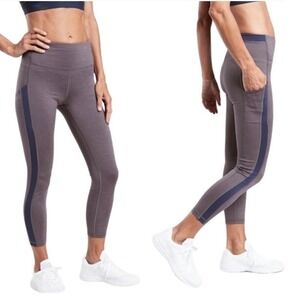 Athleta Ultimate Stash Pocket 7/8 Tight Legging Women's Size S Heathered Purple‎